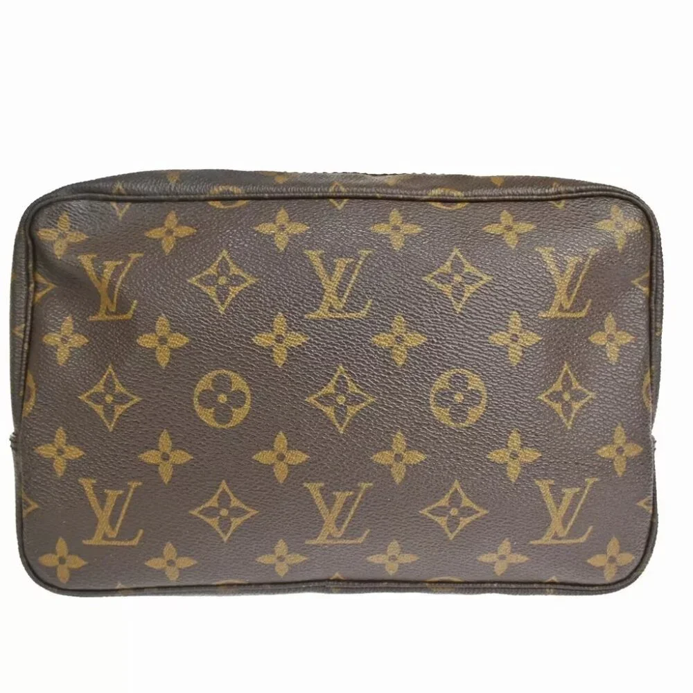 LOUIS VUITTON Trousse Toilette 23 Clutch Hand Bag Monogram Brown M47524 31YE048